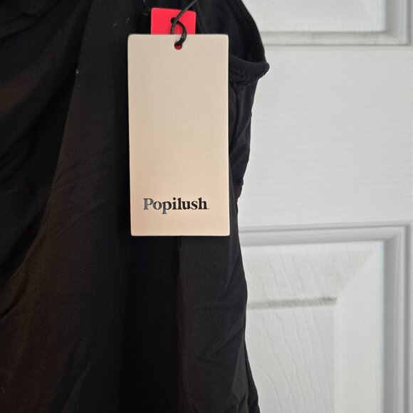 BNWT Popilush Body Suits Black Sleeveless Square Neck Shapewear -Black - XXL - Picture 3 of 4